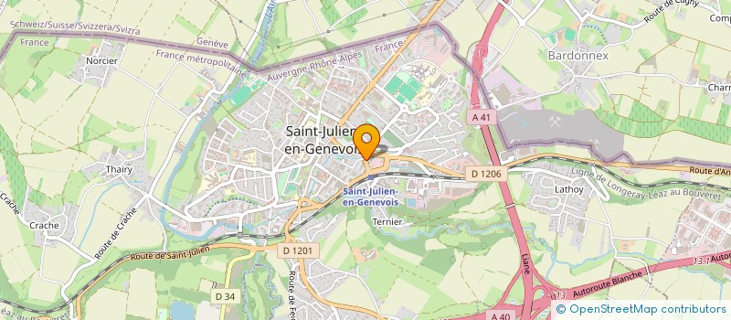localisation de l'entreprise EDITIONS FOLLMI à SAINT-JULIEN-EN-GENEVOIS