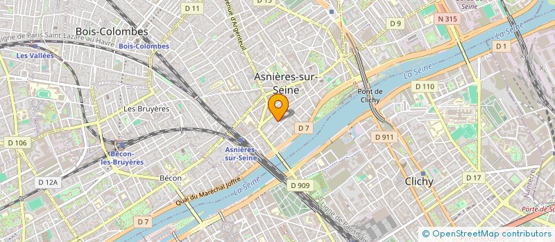 localisation de l'entreprise EDITIONS FONCTION INFORMATION à ASNIERES-SUR-SEINE