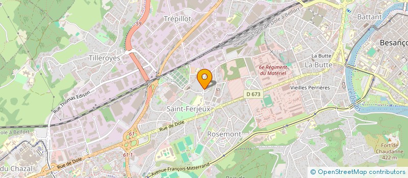 localisation de l'entreprise EDITIONS FRANC'ALBERT à BESANCON