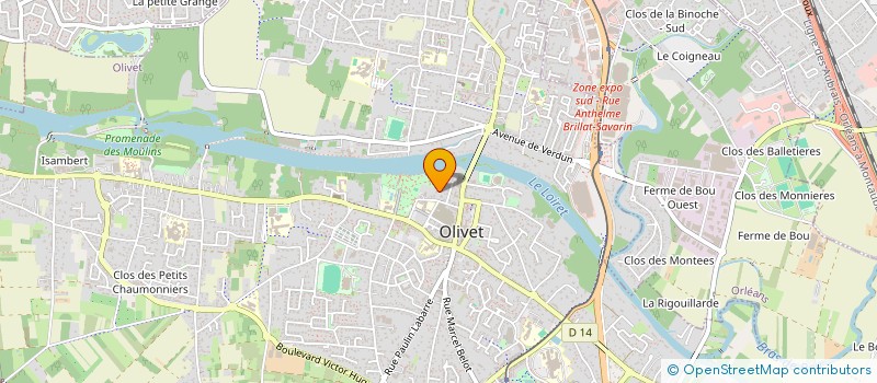 localisation de l'entreprise EDITIONS FRENCH FLOWERS  OLIVET