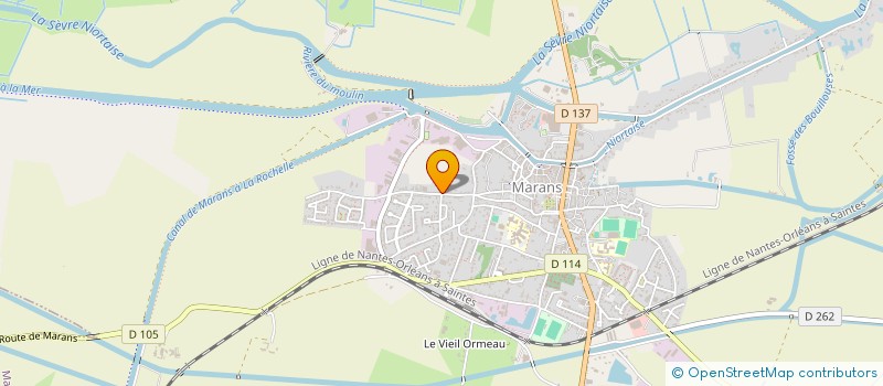 localisation de l'entreprise EDITIONS/GALERIE L'ART ET LA PAIX  MARANS