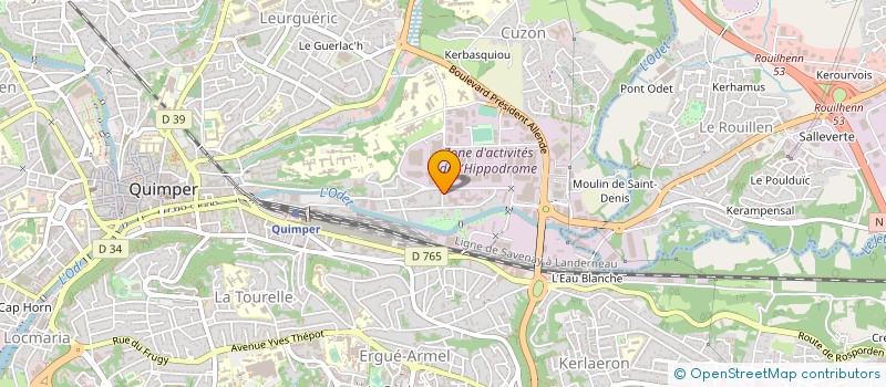 localisation de l'entreprise EDITIONS GAUQUELIN à QUIMPER