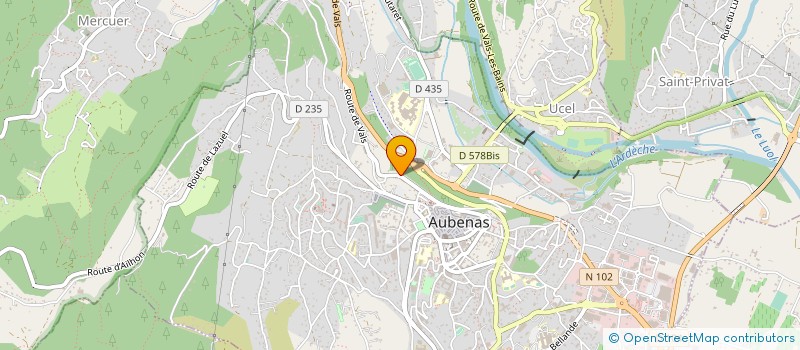 localisation de l'entreprise EDITIONS HAPAX  AUBENAS