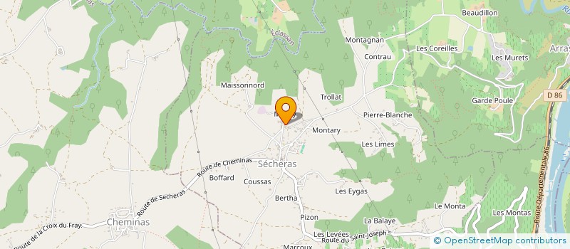 localisation de l'entreprise EDITIONS HETAIRIE  SECHERAS