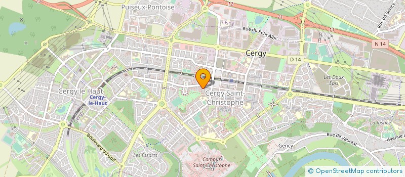 localisation de l'entreprise EDITIONS HORACLE  CERGY