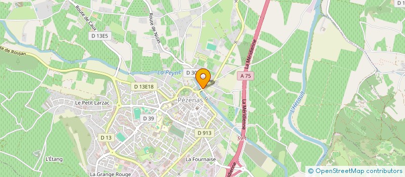 localisation de l'entreprise EDITIONS ICI ET LA  PEZENAS