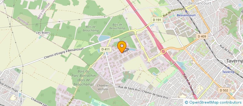 localisation de l'entreprise EDITIONS INDIGO  TAVERNY