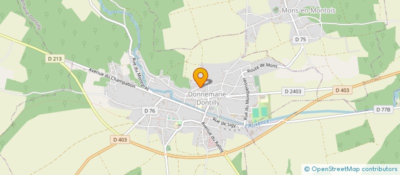 localisation de l'entreprise EDITIONS IXE  DONNEMARIE-DONTILLY