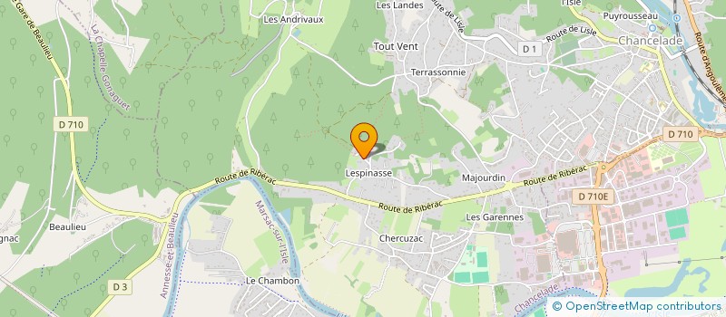 localisation de l'entreprise EDITIONS JOLANE  CHANCELADE