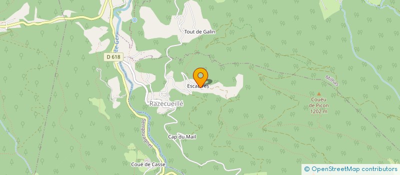 localisation de l'entreprise EDITIONS LA CASSIGNOLE  RAZECUEILLE