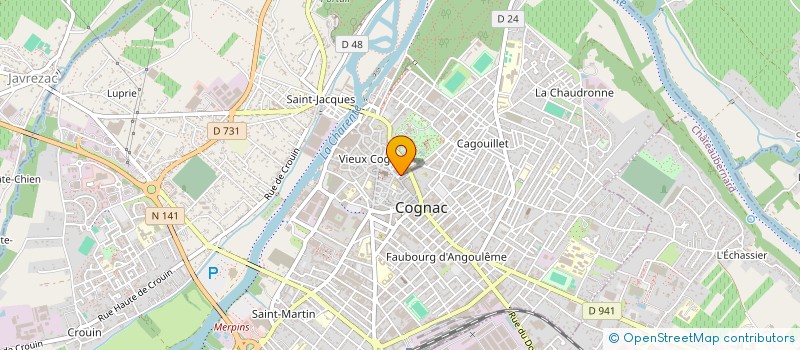localisation de l'entreprise EDITIONS LA GUERILLA à COGNAC