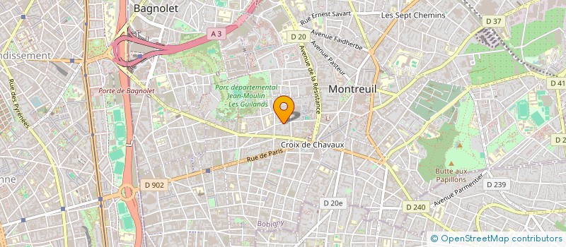 localisation de l'entreprise EDITIONS LA VILLE BRULE  MONTREUIL