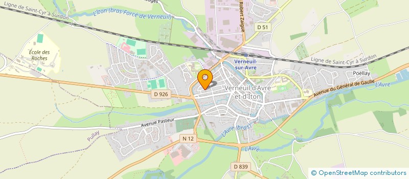localisation de l'entreprise EDITIONS LE TEMPS COURT  VERNEUIL D'AVRE ET D'ITON