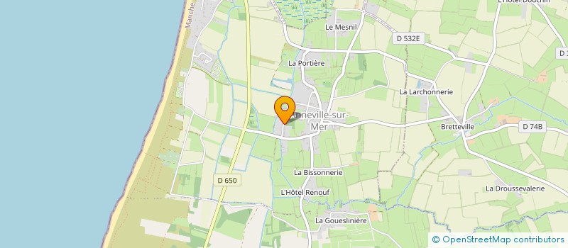 localisation de l'entreprise EDITIONS LES CHIENS ROUGES ASSOCIES  GOUVILLE-SUR-MER