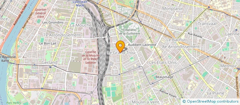 localisation de l'entreprise EDITIONS LES GRILLES D'OR  LYON