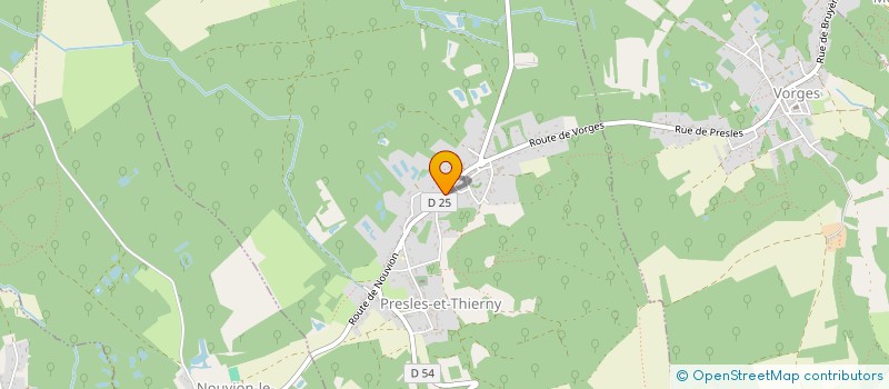 localisation de l'entreprise EDITIONS LES LINGATS  PRESLES-ET-THIERNY