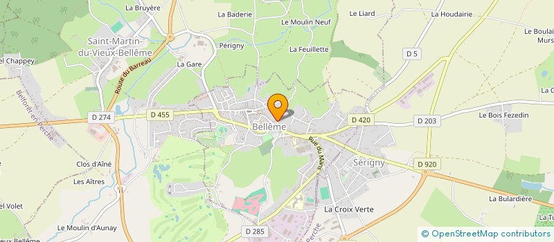 localisation de l'entreprise EDITIONS LES MONDES MUTANTS  BELLEME