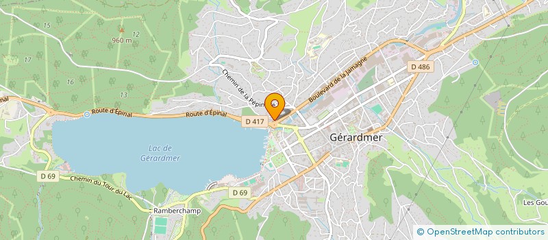 localisation de l'entreprise EDITIONS LM CONSEILS  GERARDMER