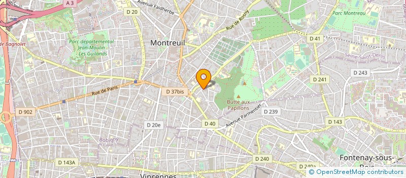 localisation de l'entreprise EDITIONS LOISIRS ET EVASION à MONTREUIL
