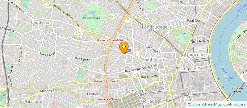 localisation de l'entreprise EDITIONS LOURDEUR à BORDEAUX