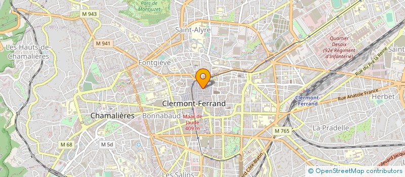 localisation de l'entreprise EDITIONS MARGOT à CLERMONT-FERRAND