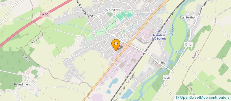 localisation de l'entreprise EDITIONS MEGASTAR  NAINTRE