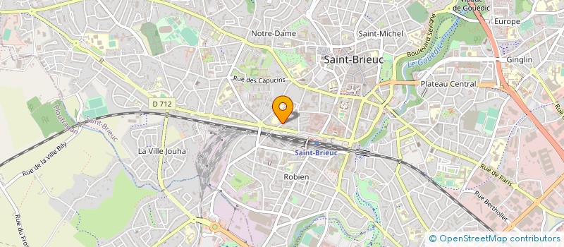 localisation de l'entreprise EDITIONS MICHEL à SAINT-BRIEUC