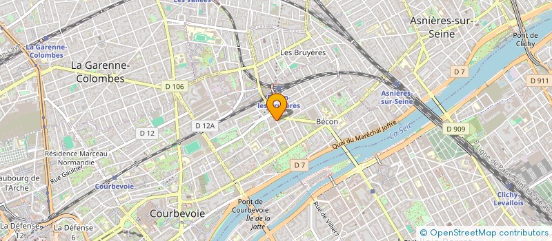 localisation de l'entreprise EDITIONS MICHEL ALVES à COURBEVOIE