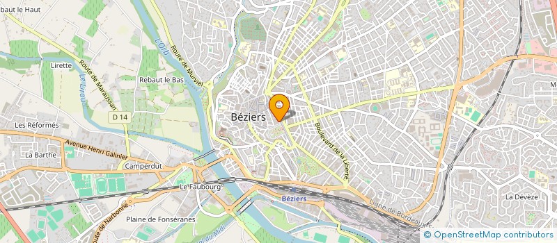 localisation de l'entreprise EDITIONS MORDICUS  BEZIERS