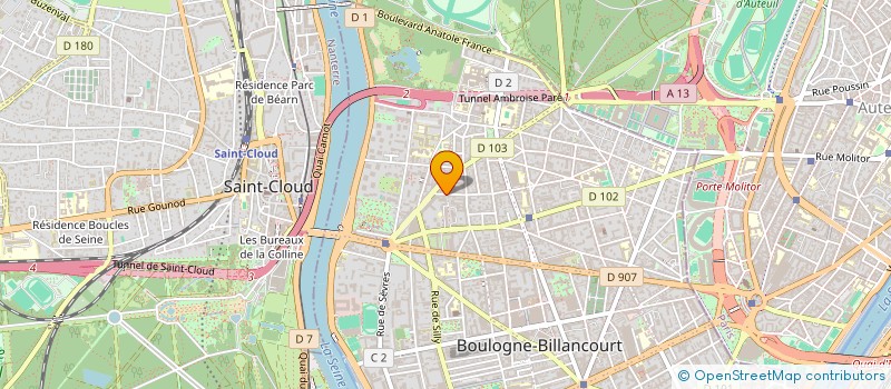 localisation de l'entreprise EDITIONS MORGANE à BOULOGNE-BILLANCOURT