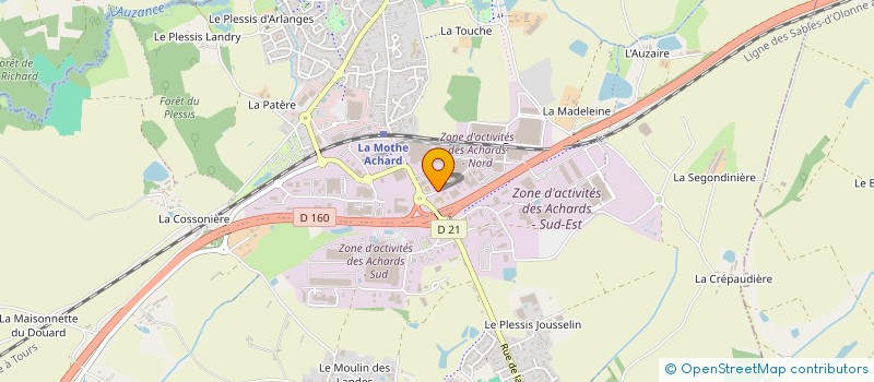 localisation de l'entreprise EDITIONS OFFSET 5  LES ACHARDS