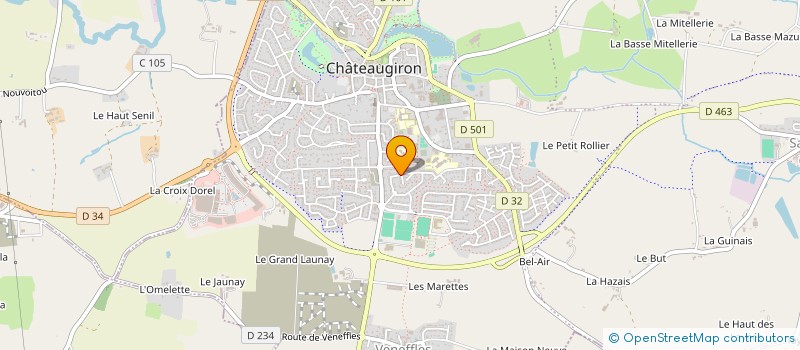 localisation de l'entreprise EDITIONS PELAGIE  CHATEAUGIRON