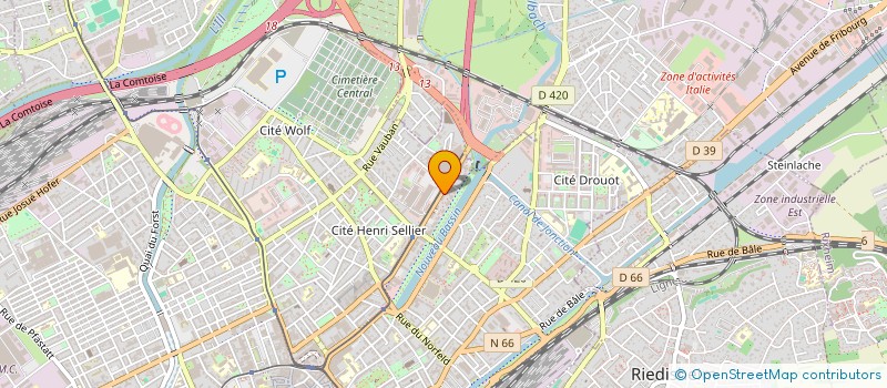 localisation de l'entreprise EDITIONS PFLIEGER  MULHOUSE