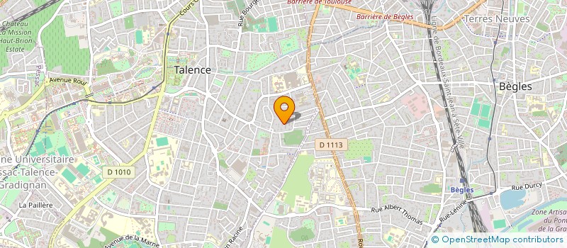 localisation de l'entreprise EDITIONS POINT PLUME - EPP  TALENCE