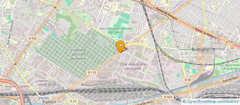 localisation de l'entreprise EDITIONS PROFESIONNEL ET COMMUNICATIONS à BOBIGNY