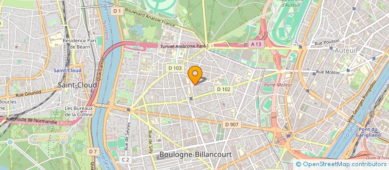 localisation de l'entreprise EDITIONS RAMSES VI  BOULOGNE-BILLANCOURT