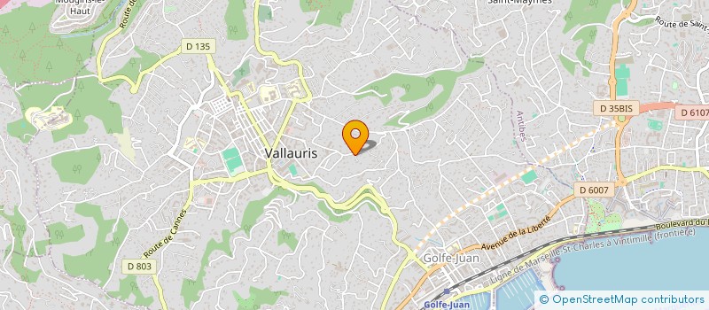 localisation de l'entreprise EDITIONS SASSANDRA  VALLAURIS