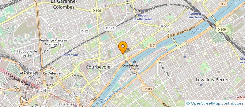 localisation de l'entreprise EDITIONS SCOOTER à COURBEVOIE