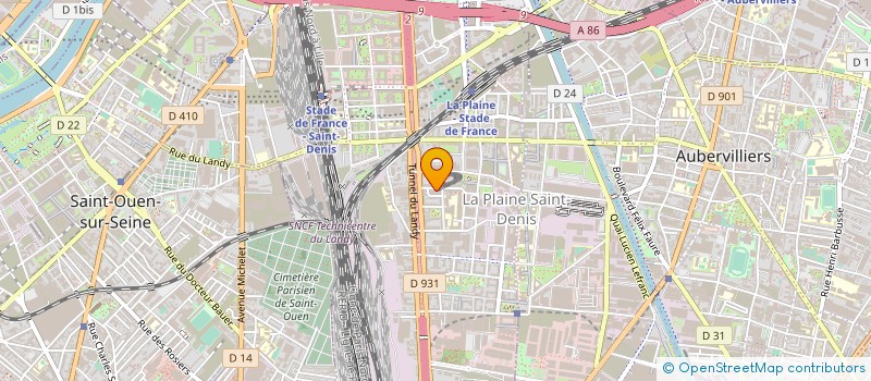 localisation de l'entreprise EDITIONS SIGNES DE CARACTERES  SAINT-DENIS