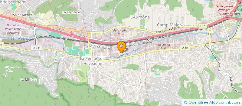 localisation de l'entreprise EDITIONS SOPHIE GRAMOND  AUBAGNE