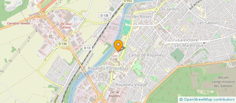 localisation de l'entreprise EDITIONS STREB à COMPIEGNE
