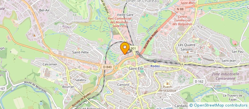 localisation de l'entreprise EDITIONS SUBERVIE SA à RODEZ