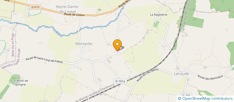 localisation de l'entreprise EDITIONS TERRACOL  MEZIDON VALLEE D'AUGE