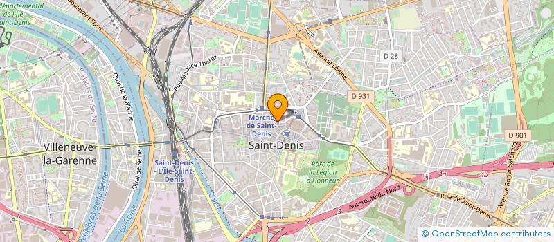 localisation de l'entreprise EDITIONS THOMAS PAINE à SAINT-DENIS