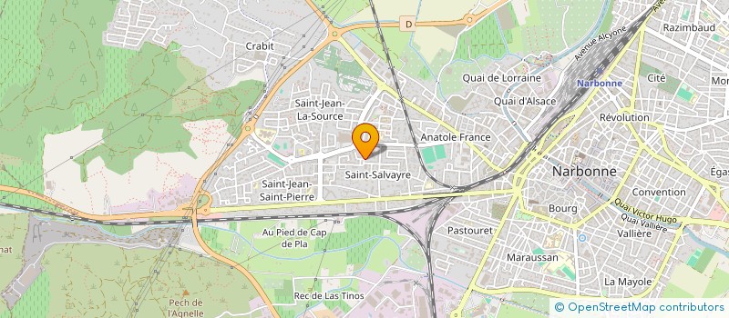 localisation de l'entreprise EDITIONS TOREA  NARBONNE