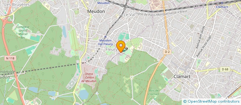 localisation de l'entreprise EDITIS  MEUDON