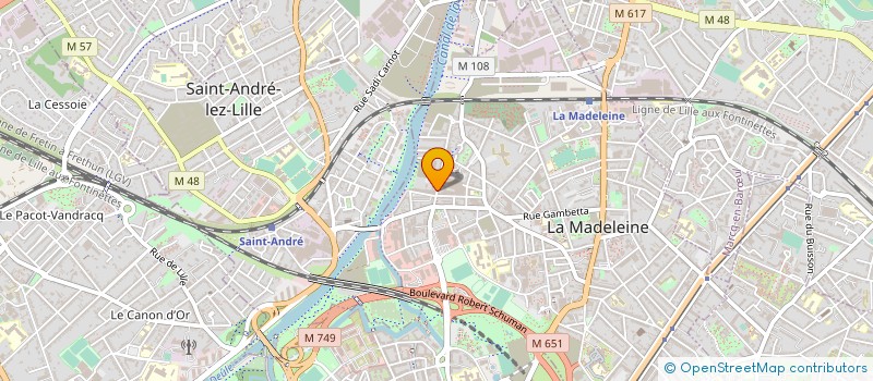 localisation de l'entreprise EDITO SARL à LA MADELEINE