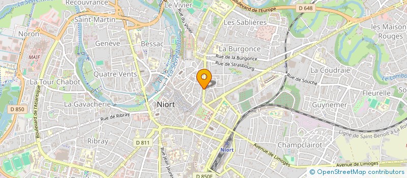 localisation de l'entreprise EDITO SARL à NIORT
