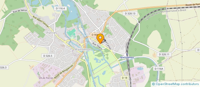 localisation de l'entreprise EDITOPIA à MAINTENON