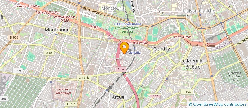 localisation de l'entreprise EDITORIA à GENTILLY